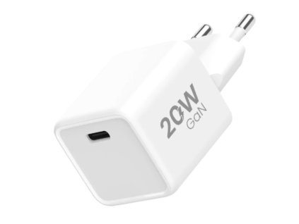 Síťová nabíječka 1xUSB-C (PD 20W PPS) (Bílá)