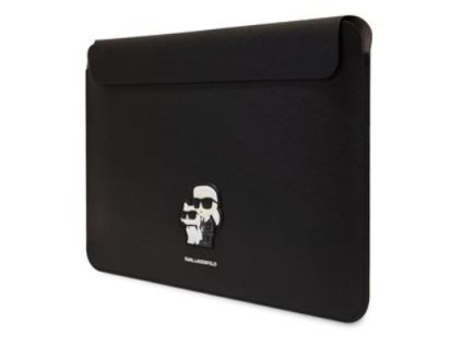 Karl Lagerfeld Saffiano Karl and Choupette Obal na Notebook 15/16" Black