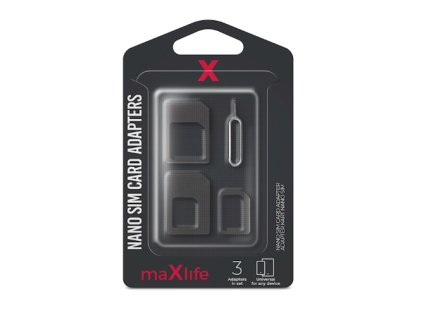 Maxlife adaptér SIM 3v1