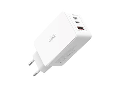 Síťová nabíječka XO-CE13 65W s kabelem USB-C/C (Bílá)