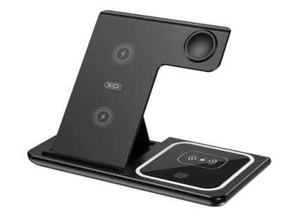 Bezdrátová nabíječka XO-WX023 Magnetic 3v1 15W (Černá)