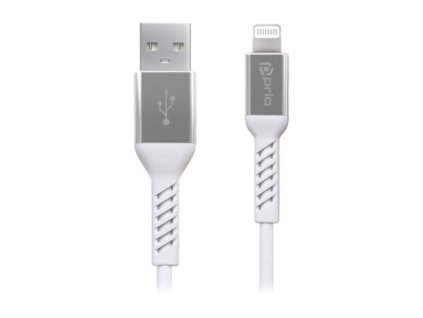 Prio MFI datový kabel USB A / Lightning 2 m bílý
