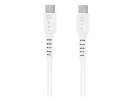 Prio datový kabel USB C / USB C 0,6 m bílý