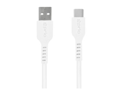 Prio datový kabel USB A / USB C 0,25 m bílý