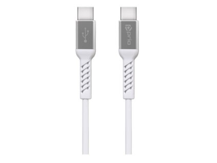 Prio datový kabel USB C / USB C 2,0 m bílý