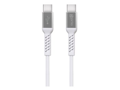 Prio datový kabel USB C / USB C 1,2 m bílý