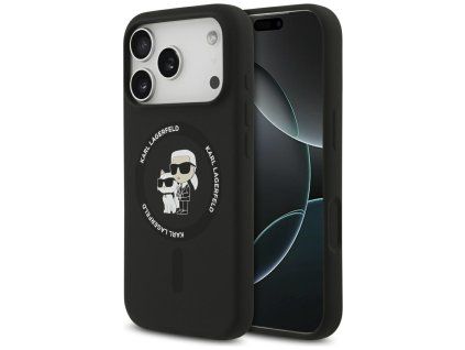 Karl Lagerfeld Liquid Silicone Karl and Choupette MagSafe pro iPhone 17 Pro