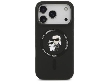 Karl Lagerfeld Silicone Karl and Choupette MagSafe Kryt - iPhone 17 Pro Max