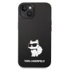 Karl Lagerfeld Liquid Silicone Choupette NFT Zadní Kryt pro iPhone 14 Plus Black