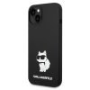 Karl Lagerfeld Liquid Silicone Choupette NFT Zadní Kryt pro iPhone 14 Plus Black