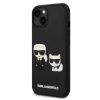 Karl Lagerfeld and Choupette 3D Kryt pro iPhone 14 Plus Black