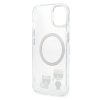 Karl Lagerfeld MagSafe Kompatibilní Kryt Karl and Choupette pro iPhone 14 Plus Transparent