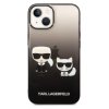 Karl Lagerfeld Gradient Karl and Choupette Zadní Kryt pro iPhone 14 Black