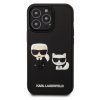 Karl Lagerfeld and Choupette 3D Kryt pro iPhone 13 Pro Max Black