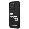 Karl Lagerfeld and Choupette 3D Kryt pro iPhone 13 Pro Max Black