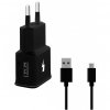 Síťová nabíječka Fast 1xUSB-Quick Charge 3.0 5V-9V-12V (Type-C cable) Black