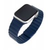 Silikonový řemínek FIXED Magnetic Strap s magnetickým zapínáním pro Apple Watch 42/44/45/49mm, modrý