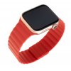 Silikonový řemínek FIXED Magnetic Strap s magnetickým zapínáním pro Apple Watch 38/40/41mm, červený
