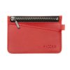 Kožená peněženka FIXED Smile Coins se smart trackerem FIXED Smile Pro, červená