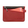 Kožená peněženka FIXED Smile Coins se smart trackerem FIXED Smile Pro, červená