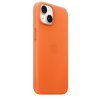 Apple Leather Case with MagSafe Forest Orange - iPhone 14