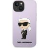 Karl Lagerfeld Liquid Silicone Ikonik NFT Zadní Kryt pro iPhone 14 Purple