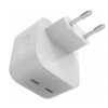 Síťová nabíječka 2xUSB-C 35W-bez kabelu (Bílá)