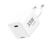 Síťová nabíječka 1xUSB-C/PD 35W bez kabelu (Bílá)