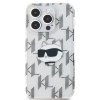 Karl Lagerfeld IML Electroplated Choupette Head Zadní Kryt pro iPhone 15 Pro Transparent