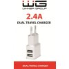 Síťový adaptér Winner Group Dual USB Charger 2,4A bílá