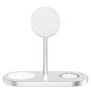CubeNest 3v1 Bezdrátová magnetická nabíječka S313 Pro Silver