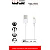 Datový kabel USB-A / Lightning 1 m, MFI bílá
