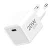 Síťová nabíječka 1xUSB-C (PD 20W PPS) (Bílá)
