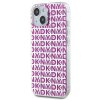 DKNY PC/TPU Repeat Pattern Zadní Kryt pro iPhone 15 Pink