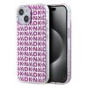 DKNY PC/TPU Repeat Pattern Zadní Kryt pro iPhone 15 Pink