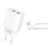 Síťová nabíječka XO-CE02 10W s kabelem USB-A / Micro USB (Bílá)