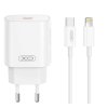 Síťová nabíječka XO-CE25 25W s kabelem USB-C / Lightning (Bílá)