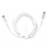 Prio MFI datový kabel USB C / Lightning 1,2 m bílý