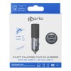 Prio napájecí adaptér do auta 100W PD USB-C + QC 3.0 USB-A (Černá)