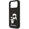Karl Lagerfeld 3D Rubber Karl and Choupette Zadní Kryt pro iPhone 17 Pro Max