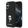 Karl Lagerfeld Liquid Silicone Metal Ikonik Kryt pro iPhone 17 Black