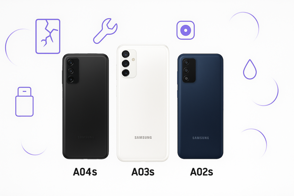 Opravy Samsung Galaxy A04s • A03s • A02s – rychle, levně, se svozem zdarma