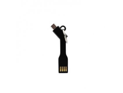 microUSB Datový Kabel/Přívěsek Black OEM (Bulk)