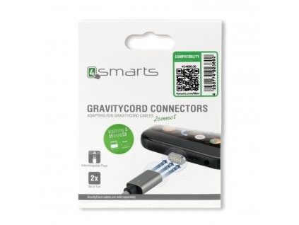 4smarts Magnetic Lightning & Micro USB Connector GRAVITYCord pack of two