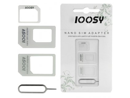 NOOSY Nano/Micro SIM adaptér 3v1