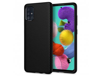 Spigen Liquid Air, black / černá - Galaxy A51 – ochranné pouzdro