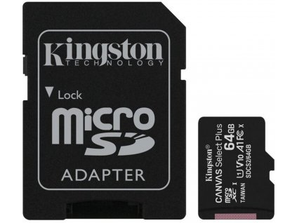MicrosdxcKingstonCanvas64GBsAdapterem