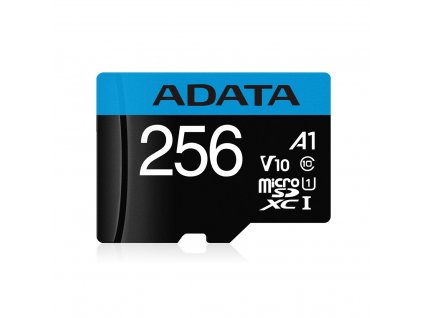 ADATA MicroSDXC 256GB UHS-I 100/25MB/s + SD adapter – ochranné pouzdro