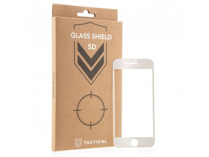 Tactical Glass Shield 5D tvrzené sklo pro Apple iPhone 7 / 8 / SE 2020 / SE 2022 Bílé