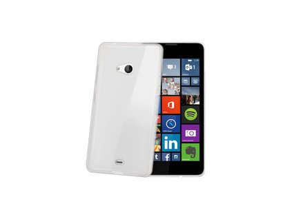 TPU pouzdro CELLY Gelskin pro Microsoft Lumia 535, bezbarvé